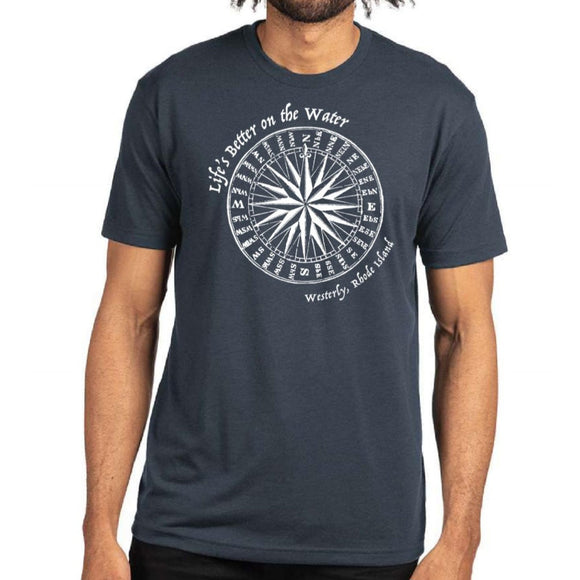 Life’s Better on the Water Legion Blue Tri-Blend Unisex Tee