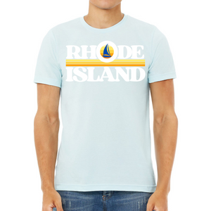 Big O Rhode Island Heather Ice Blue Unisex Jersey Tee