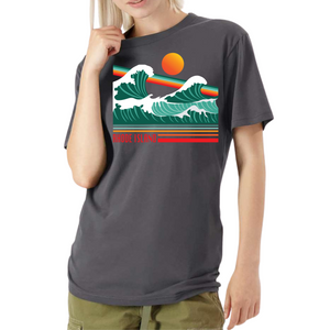 Crashing Waves Asphalt Sueded Cloud Jersey Tee
