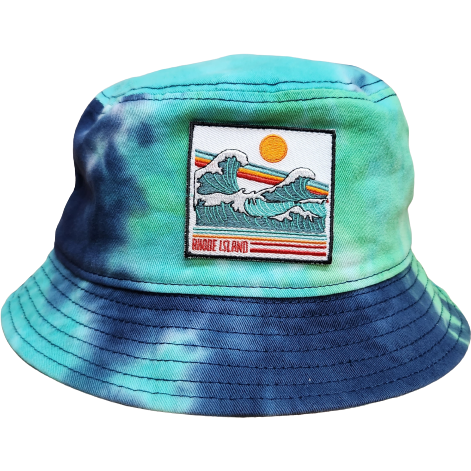 Crashing Waves Ocean Tie Dye Bucket Hat
