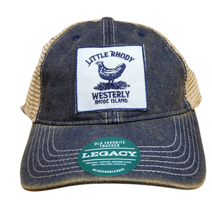 Little Rhody Navy and Khaki Old Time Favorite Patch Trucker Cap