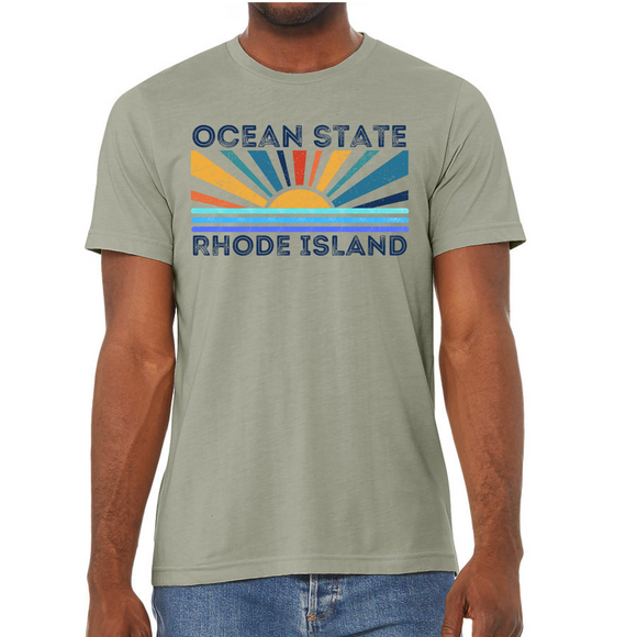Ocean State Heather Stone Unisex Jersey Tee