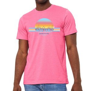 Westerly Beach Heather Charity Pink Unisex Jersey Tee