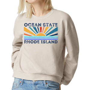 Ocean State Bone Vintage Women’s Crewneck Sweatshirt