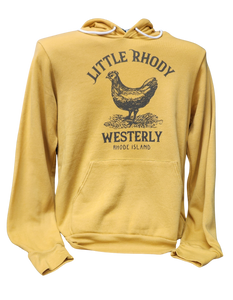 Little Rhody Heather Mustard Vintage Unisex Pullover Hoodie