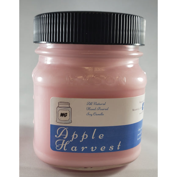 Apple Harvest All-Natural Hand Poured Soy Wax Mason Jar Candle