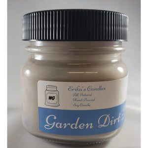 Garden Dirt All-Natural Hand Poured Soy Wax Mason Jar Candle