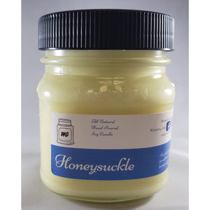 Honeysuckle All-Natural Hand Poured Soy Wax Mason Jar Candle