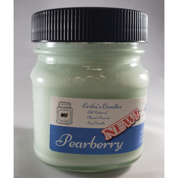 Pearberry Fresh All-Natural Hand Poured Soy Wax Mason Jar Candle