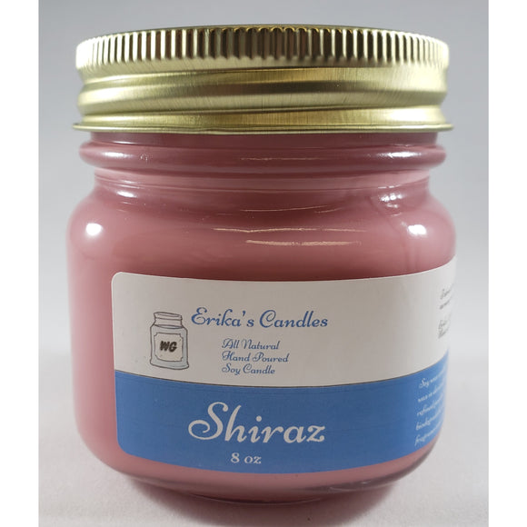 Shiraz All Natural Hand Poured Soy Wax Mason Jar Candle
